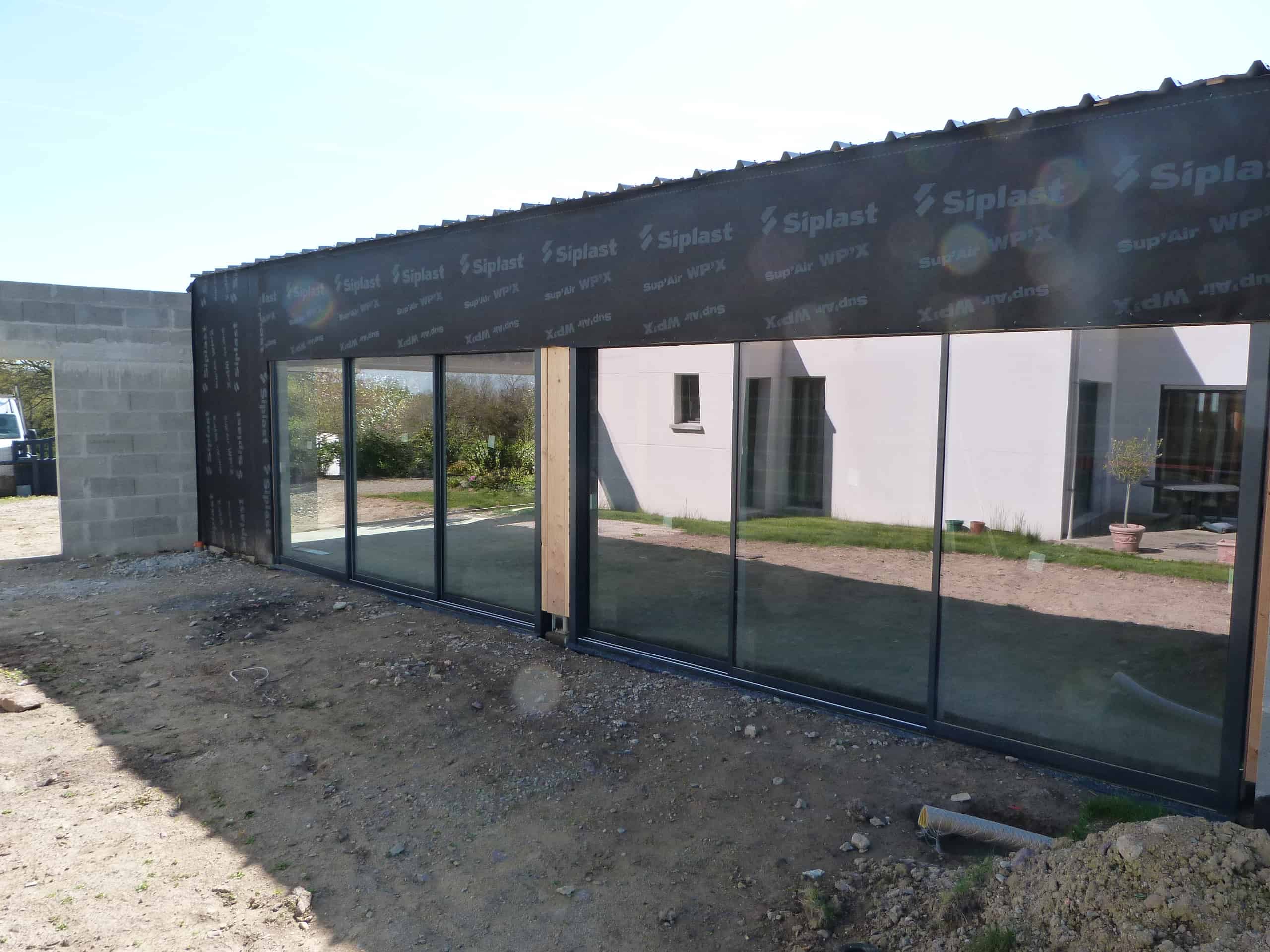 réalisation d'une pose fenetre aluminium par bg menuiserie