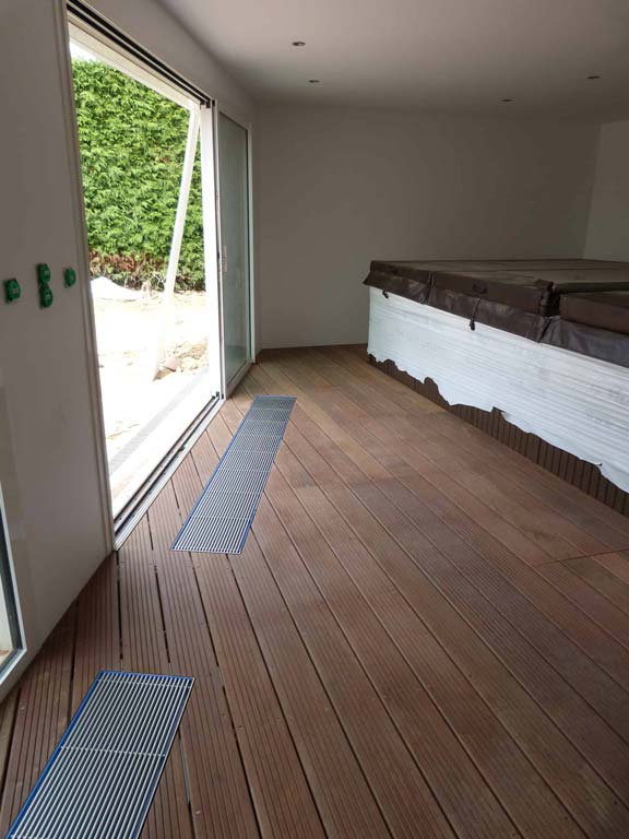 réalisation d'une terrasse intérieure par bg menuiserie